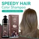 Disaar Natural Organic Permanent Dying Brown Black Coffee Color Long Lasting Hair Dye Shampoo For