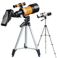Optical Astronomical Telescope Zoom 150X Tripod Smart Phone Adapter Mobile Clip Adult Boys Girls