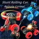 Kids Remote Control Electric Stunt Car 360 Degree Lighting Music Stunt Rotating Car Toys for Boys
