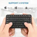 Rii X1/X8+/I4/518/RK707/K06 Mini tastiera portatile Sistema inglese Keyoad wireless con touchpad per Android TV Box Windows PC