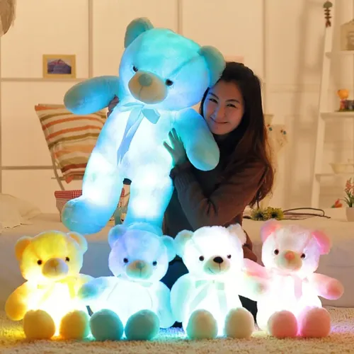Teddybär leuchtend kreativ leuchten führte Plüsch tier bunt leuchtend Halloween Weihnachts geschenk