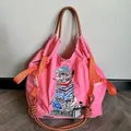 Designer Katze Stickerei Frauen Umhängetasche Nylon Öko Taschen für Frauen Handtaschen große