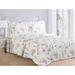 Violet Linen French Botanical Hydranges Floral Pattern, Cotton Percale, Cream, 6 Piece Duvet Set, Bedding Duvet Cover Set