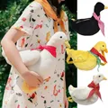 2018 Adult Kid Girls Duck Plush Purse Cartoon Animals Shape Crossbody Bag Shoulder Messenger Bag New