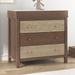 3-Drawer Changer Dresser with Removable Changing Tray for Living Room, Hallway, Entryway