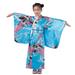 Wiueurtly Floral Midi Dress Toddler Kids Baby Girls Outfits Clothes Kimono Robe Japanese Traditional