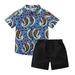 Boys 2 Piece Outfits Hawaii Shorts Sets Button Down Short Sleeve Shirt and Shorts Baby Boy Outfits 3 6 Months Boho Baby Boy Rompers 9 12 Months Dressy Baby Bodysuit Boy Set