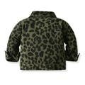 B91xZ Girls Winter Coat Windproof Camouflage Prints Denim Coat Jacket Kids Warm Outerwear Jacket (C 4-5 Years)