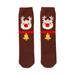 Baby Christmas Socks Cartoon Coral Velvet Stockings Children s Stockings Thickened Warm Sleeping Straight Socks