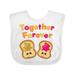 Inktastic Together Forever- Peanut Butter and Jelly Boys or Girls Baby Bib