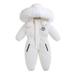 Winter Down Jumpsuit For Toddler Baby Boys Girls SKi Suit Out Door Clothe Jacket Coat