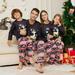 Clothes for Parents of Boys And Girls Footed Hoodie Sleeper Pj S Festival Snowflake Plush Cozy Warm Onesie Mom Dad Son Daughter 90Black Family Matching Christmas Pajamas Sets