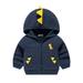 LYCAQL Baby Boy Clothes Kids Toddler Baby Boys Autumn Winter Dinosaur Cotton Hooded Coat Jacket Sweatshirt Clothes Youth Boys (Blue 6-7 Years)