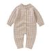 Baby Knit Romper Cotton Button Down Long Sleeve Boy Girl Sweater Clothes Baby Jumpsuit Gifts for Kids 1 2 Toddler Boy Clothes 2T Sets Baby Boy Rompers 12 Months Baby Bodysuit Girl Pack