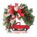 Ongmies Room Decor Clearance Flowers Christmas Wreaths for The Front Door Red Truck Christmas Decorations Vintage Truck Wreaths indoor Outdoor Christmas Wreaths Hot Pink