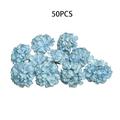 50pcs Rayon Floral Hydrangea Wedding Party Decoration Diy Artificial Flowers Suitable For Diy Wedding Ornaments Gardens Homes Parties Baby Shower Decoration