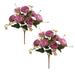 2PC Artificial Flower 7 Heads Faux Silk Peony Flower Bouquet Plants Home Decoration Artificial Flowers Artificial Plants & Flowers Home Decor