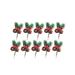 COFEST Home &kitchen 10Pcs Christmas Gift Box Envelope Decoration Accessories Christmas Pines Needle Decoration Artificial Flowers Christmas Decoration Ornaments Gift Box Decorati Multicolor