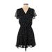 Trixxi Casual Dress: Black Hearts Dresses - Women's Size Small