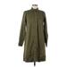 SONOMA life + style Casual Dress - Shirtdress: Green Dresses - Women's Size Medium