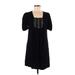 Sandro Casual Dress - A-Line: Black Solid Dresses - Women's Size Medium