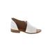 CATHERINE Catherine Malandrino Flats: White Print Shoes - Women's Size 6 - Open Toe