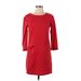TABITHA WEBB TJX Casual Dress - Shift: Red Solid Dresses - Women's Size X-Small