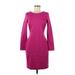 Banana Republic Casual Dress - Sheath: Burgundy Solid Dresses - Women's Size 6