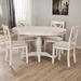 Rosalind Wheeler Boutros Dining Table Set Kitchen Room Round Table & Chairs Wood in White | 30.4 H in | Wayfair 3A73DDA93B2D4F59B41D2D1EC1479B26