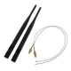 2x 6dBi M.2 IPEX MHF4 U.fl Cable to RP-SMA Wifi Antenna Signal Cable Set for intel AC 9260 9560 8265