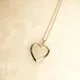 1pc Glossy Mirror Heart Pendant Necklace Love Heart Charms Floating Locket Necklaces Women Men