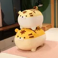 40/50cm Fat Cartoon Tiger Plush Toy Down Cotton Stuffed Animal Ultra Soft Huggable Tiger Plushie