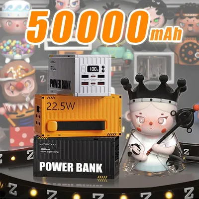 Powerbank mit großer Kapazität, 50000 mAh, 22,5 W, schnelles Aufladen, Notfall-Hilfsbatteriebehälter Image