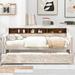 Twin Size Snowflake Velvet Daybed with Pull-Out Drawer or Trundle Bed