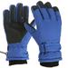 Biziza Kids Snow Gloves for Boys Girls Winter Waterproof Insulated Kids Ski Gloves Thickening Warm Windproof Outdoor Gloves Blue