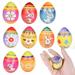 TOFOTL 12pcs Easter Eggs Colorful Soft Bunny Eggs Relieve Stress Ball Fidgets Toys Pack Stress Relief Easter Basket Stuffers Fillers Party Easter Party Supplies Easter Decoration