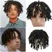 Ediodpoh Black Crochet Braided Hair Hop Men s African American Hair Fiber Curly Hair Piece Men s Wig Male Braid Set Head Style Short Hair Exaggerated Styling Acting Cool Hop Wigs for Women Black