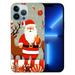 MAXPRESS Christmas Case Compatible for iPhone 15 Ultra Thin Case Silicone Crystal Clear Xmas Cover Designed for iPhone 15 6.1 (2023) - Snowflake Santa Claus Elk