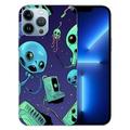 MAXPRESS (2in1 for iPhone 14 Case Cute Alien for Women Girls Fun UFO Phone Cases Cool Stars Alien Party Theme Design Fashion Colorful Cover+Ring Holder for iPhone14 6.1