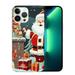 EastSmooth for iPhone 15 Plus Christmas Case Clear Santa Claus Xmas Design Flexible Protective Cute Phone Case Cover for iPhone 15 Plus