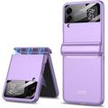 case for Samsung Z Flip 4 Case Galaxy Z Flip 4 Case with Hinge Protection Samsung Flip 4 Case with Screen Protector Compatible with Samsung Galaxy Z Flip 4 5G Cold Mountain Purple