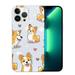 MAXPRESS for iPhone 15 Case Cute Corgi Dog Style Fun Pug Pattern Funny Cartoon Animal Design Protective Clear Case Compatible for iPhone 15 (Cute Dogs)