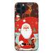 MAXPRESS 2 Pack Cute Christmas Case for iPhone 13/14 Red 3D Doll Snowman Elk Merry Christmas Pattern Soft Silicone TPU Pretty Flexible Protective Funda for Kid Girls Women