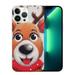 MAXPRESS Clear Christmas Case for iPhone 15 Plus 6.7 inch Cute Merry Christmas Pattern Phone Case Gifts Translucent Silicone Hard PC +Shockproof Protective Cover-Christmas Elk