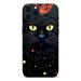 MAXPRESS Psychedelic Phone Case Hippie Cat Cover Compatible with iPhone 14 Trippy Cute Cool Animal Black Cat Case for iPhone 14 Unique Trendy Cover