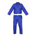 Fuji Single Weave Judo Gi Uniform - Kids & Adults Cotton Training Gi for Judo and Karate Size 5 Blue