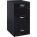 HBBOOMLIFE 3 Drawer Metal File Cabinet with Pencil Drawer Black