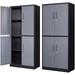 HBBOOMLIFE 2 Drawer Lateral File Cabinet Metal Cabinet with Drawers Locking File Cabinet with Shelves Metal Cabinets for Letter/Legal/F4/A4 Size Files