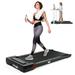 2 in 1 Under Desk Treadmill with 300lbs Weight Capacity Portable Quiet Compact Walking Pad Electric Treadmill for Walking and Jogging