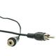 Cable Central LLC RCA Audio/Video Extension Cable - 12 Feet - RCA Male to RCA Female Black A/V Extension Cord for TVs SUBs AMPs Hi-Fis LEDs LCDs DVD and CD Players - 12 Ft